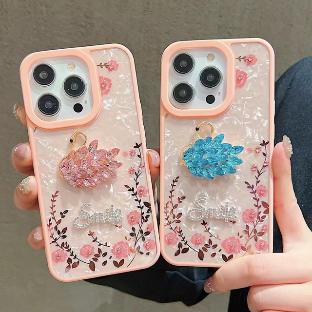 Luxury Shinny Bling Glitter Diamond Makeup Mirror Phone Cases for Iphones 15 Pro Max 14 13 12 11 Xs Max 8 Plus Shockproof Cover