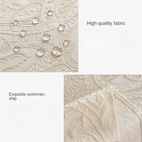 Nappe de table jacquard florale vintage française personnalisable, imperméable, résistante à l'huile et à la chaleur pour un usage domestique