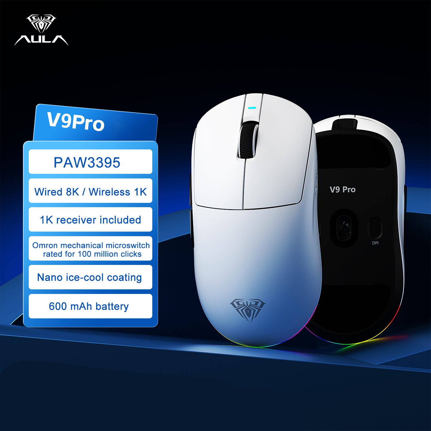 V9 Pro/สีขาว