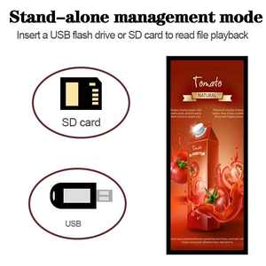 VETO Ultra Wide Shelf Edge Barra Estirada 23,1 24 28 35 Pulgadas Publicidad Interior Pantalla LCD para <span class=keywords><strong>Supermercado</strong></span> - Product Image 5