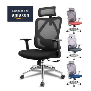 เก้าอี้สำนัก<span class=keywords><strong>งาน</strong></span>อเนกประสงค์ตามหลักสรีรศาสตร์ ที่นั่งกว้างสำหรับคนตัวใหญ่และสูง ปรับพนักพิงศีรษะได้ - Product Image 1
