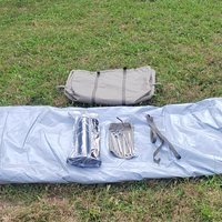 Tente de camping gonflable Oxford imperméable pour 5 à 8 personnes, ouverture automatique rapide quatre saisons, portable pour le glamping en plein air