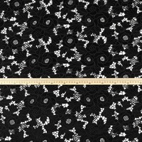Tissu en dentelle florale respirant et hydrosoluble 100% coton pour vêtements ou robe hawaïenne, tissu en dentelle brodée