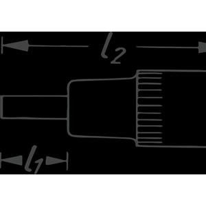 HAZET Douille tournevis 986SL-6 ∙ 1/2 pouce (12.5mm) carré, creux ∙ Profil à six pans intérieurs ∙ Taille 6 mm - Product Image 3