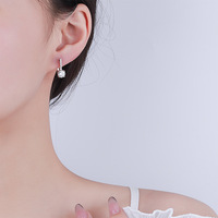 Vente en gros directe d'usine, boucles d'oreilles de mariage en argent sterling 925 de luxe, moissanite VVS1 couleur D, boucles d'oreilles à clous pour femmes, cadeaux