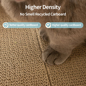 Grande sofà stile ecologico gatto graffio carta ondulata gatto giocattolo confezionato in cartone - Product Image 6