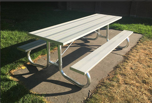 إطار طاولة نزهة من الفولاذ الأسود عالي التحمل، أرجل أثاث خارجية مطلية بالكروم للحدائق والشرفات، طاولة شواء صناعية مخصصة - Product Image 6