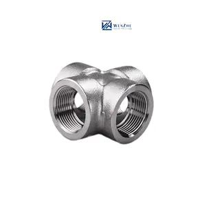 WZ Stainless Steel 304 316 316L High Pressure Forged Carbon Steel Threaded/SW Cross NPT BSPT