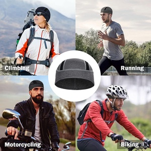 Skull Cap Helmet Liner Beanie Winter Sports 100% Cotton Cooling Mesh Cycling Fishing Running Hat Custom Logo Outdoor Men Women - Product Image 6