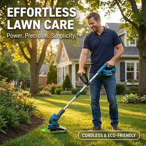 Désherbeur électrique sans fil, coupe-bordures, outil de jardinage, désherbeur à <span class=keywords><strong>batterie</strong></span>, coupe-herbe léger, <span class=keywords><strong>débroussailleuse</strong></span> à alimentation automatique de fil, coupe-herbe - Product Image 2