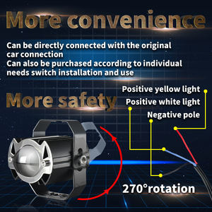 Faro Delantero para Motocicleta de Alta Calidad, 12V 30W, Blanco/Amarillo, con Luz Alta y Baja, 3000 Lúmenes - Product Image 6