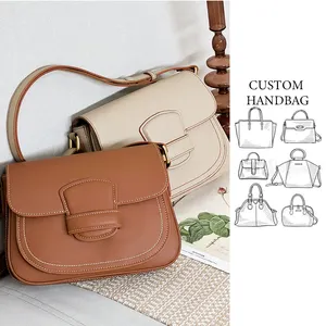 Sac một chính Femme Quảng Châu túi nhà sản xuất biểu tượng tùy chỉnh 2023 sang trọng thời trang chính hãng da phụ nữ Vai Túi Xách dành cho phụ nữ