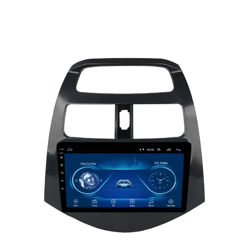 Android 10 для CHEVROLET Spark Beat 2010 2011 2012 2013 2014 мультимедийный стерео автомобильный DVD-плеер навигация GPS радио (2715897a)