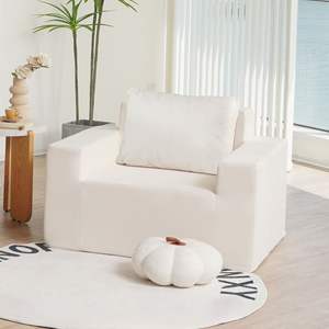 Juego de Muebles de Sala de Estar Económico, <span class=keywords><strong>Sillones</strong></span> Puff <span class=keywords><strong>Grandes</strong></span>, Sillón de Descanso, Sofá Individual de Espuma para Adultos - Product Image 6