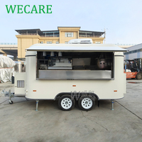 Remorques de bar mobiles WECARE entièrement équipées, foodtruck pour desserts, hot-dogs, glaces, café, snacks, remorque de foodtruck avec cuisine complète