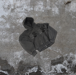 Sudadera con Capucha de Algodón Grueso de Alta Calidad de 450 g/m², Estilo Holgado con Hombros Caídos, Transpirable, de Secado Rápido, con Cierre, Color Sólido, Venta al por Mayor - Product Image 5