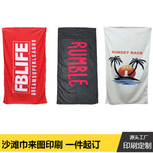 Serviette de plage personnalisée avec impression par transfert thermique, rectangulaire, 25x25cm, 30x30cm, 35x75cm, 40x100cm, 70x140cm, 80x160cm, photo recto simple - Product Image 5