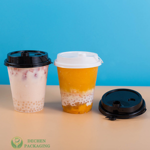 Pet Inside Ice Coffee Logo 350 Ml Taza de corazón de plástico de 2 caras Tazas sostenibles para té de burbujas - Product Image 5