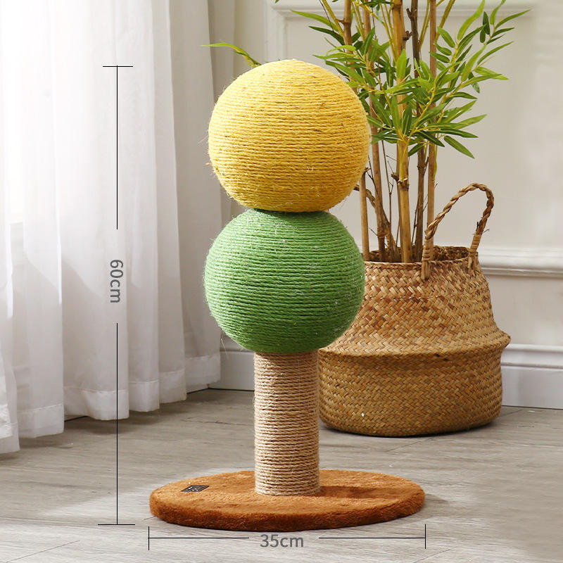 Double boule [[jaune + vert]