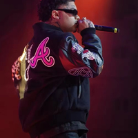 Veste bomber varsity en cuir avec manches en cuir, broderie chenille, logo personnalisé, style streetwear pour hommes