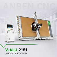 Routeur CNC automatique 3 axes ANBEN V-2151 avec PLC simple, roulement, commande Syntec, servomoteur et table à vide pour la fabrication d'enseignes en acrylique