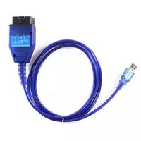 VAG KKL + Fiat ECU tarama anahtarı ile FTDI OBD2 adaptörü teşhis kablosu VAG için Fiat için yazılım ile