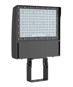 ETL DLC وافق يموت الصب IP65 منطقة في الهواء الطلق موقف للسيارات ضوء ضوئية القطب شنت Led كشاف ضوء ODM الصانع