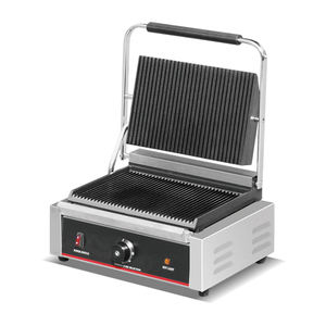 Plateau de table électrique commercial CE Steak <span class=keywords><strong>Panini</strong></span> <span class=keywords><strong>2000w</strong></span> en acier inoxydable fonte Sandwich <span class=keywords><strong>Panini</strong></span> Contact <span class=keywords><strong>Grill</strong></span> Maker - Product Image 2