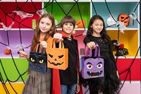Sacs fourre-tout non tissés pour bonbons d'Halloween 2026 en gros, sacs cadeaux durables et imperméables pour enfants, sacs à main pour fêtes d'Halloween