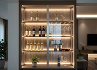 Barre lumineuse LED linéaire pour vitrine, bibliothèque, étagère, éclairage encastré pour meubles, DC12V 24V YBZSG-23