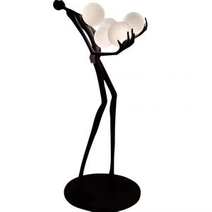 Modern Minimalist Nordic LED <b>Floor</b> <b>Lamp</b> New Arrival Contemporary Designer Art Decoration with Iron Body and Red <b>Shade</b> - Product Image 2