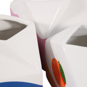 Portapenne in Ceramica a Forma di Cartone per Succhi e Latte, Piccolo Organizzatore da Scrivania per Ufficio e Decorazione del Posto di Lavoro - Product Image 6