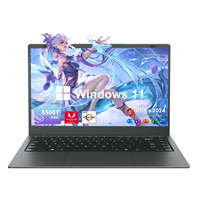 Laptop 2025 terbaru 15.6 ', komputer Win11 FHD tampilan IPS dengan Keyboard Backlit 8GB DDR4 256GB SSD 5G Wi-Fi Laptop siswa