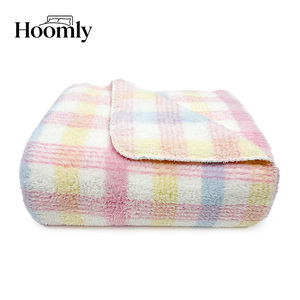 Manta de Sherpa de <span class=keywords><strong>Terciopelo</strong></span> Estampada a Color de Alta Calidad, 100% Poliéster, de Hoomly, la Más Vendida, para el Dormitorio, Sala de Estar, Uso Diario - Product Image 4