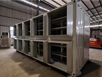 Équipement de refroidissement pour processeur ASIC avec ventilation d'échappement et ventilateur de refroidissement intégré Conteneur de 10 pieds, 20 pieds, 40 pieds