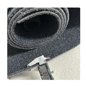 Dark Grey Velour Carpet Thick 8mm Indoor Outdoor Polyester Roll Exhibition Carpet
