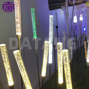 Rgb Led Solar Stainless Steel Ground Landscape Bubble Design Small Outdoor Garden Lamp Courtyard <b>Path</b> Decor Multicolored Cct - Product Image 3