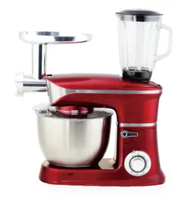 Home appliance 1300w 6.5l kitchen stand mixer grinder with Detachable aluminium dough hook and flat beater