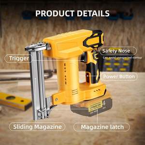 Clavadora de calibre 18/<span class=keywords><strong>Engrapadora</strong></span> de corona estrecha para pistola de clavos inalámbrica de 20V MAX (sin batería) 1000 clavos/grapas para mejoras del hogar y bricolaje - Product Image 3
