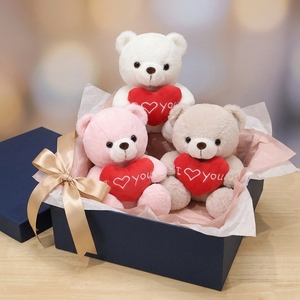 Orsacchiotto di San Valentino con Messaggio Personalizzabile, Peluche Super Morbido, Dimensioni Personalizzabili, Imbottitura in Cotone PP, Regalo Ti Amo - Product Image 3