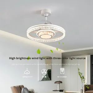 Trung Sơn Sang Trọng LED Quạt Trần Với Quang Phổ Đầy Đủ Ánh Sáng Nhà Sản Xuất Bán Hàng Trực Tiếp Bảo Vệ Mắt Cho Khách Và Phòng Ăn - Product Image 2