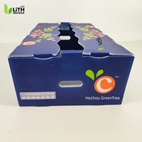Boîtes d'emballage alimentaire en polypropylène recyclable, personnalisables, robustes, en carton alvéolé, de qualité alimentaire, pour fruits - Étanches, antichoc, pour produits frais