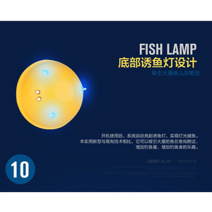 Sonda de Sonar Recargable e Impermeable Lucky Fish Finder con Luz, Profundidad 0.6M-183M, Equipo de Pesca - Product Image 2