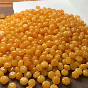 Cuentas de Ámbar Natural LANGYUE, Amarillo/Blanco, 8mm, Cuentas Espaciadoras Sueltas de Cera para Presbicia, Varias para Manualidades y Joyería - Product Image 5