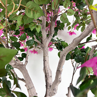 220cm Künstlicher Bougainvillea-Baum mit Seidenblumen Künstlicher Bonsai für Innenräume Hochzeit Heim Garten Dekoration