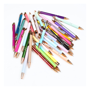 Luxury Rose Gold Cute Metal Ballpoint <b>Pen</b> with Custom Logo Clip 1.0mm Black Ink for Promotional Use - Product Image 3