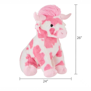 Peluches de Vaca Rosa Personalizados, Juguete de Peluche de Mascota Personalizado con Tela Suave, Juguete de Peluche de Vaca Rosa Suave para Regalos y Promociones - Product Image 4
