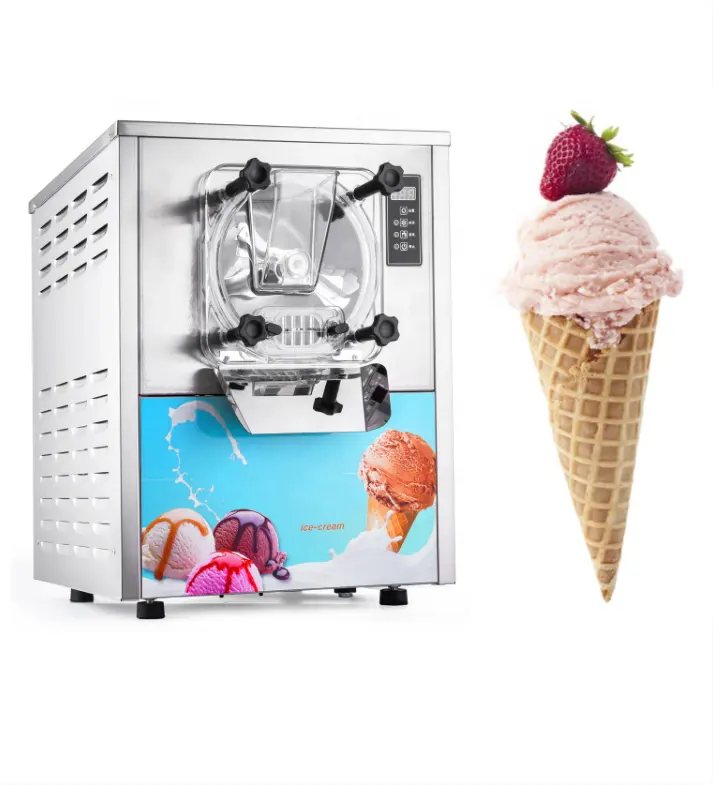 YKF 618 Factory Price Small Batch Freezer Hard Ice Cream Machine Maker Food Industry Equipment Stainless Steel Italy 20L/H