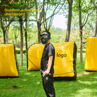 Ensemble d'attaque et de défense CS, jeu de fléchettes en fibre de verre pour activités de plein air et de team building, avec équipement de protection, pour la vente en gros