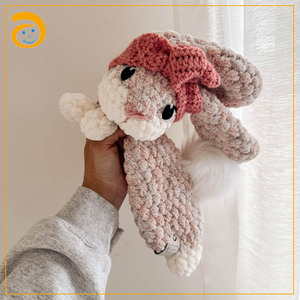 Ganchillo Bonnie Bunny Lovely <span class=keywords><strong>Amigurumi</strong></span> Toy Edredón manta Regalo para niños Kawaii Baby Gift Rabbit - Product Image 2